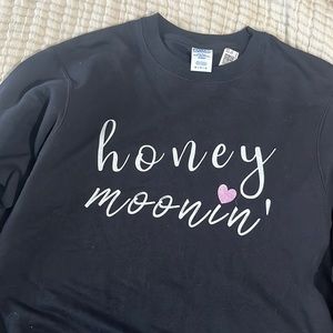 wedding bridal honeymoon sweatshirt crew neck! never worn !